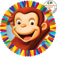 Opłatek na tort Ciekawski George