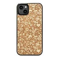 Drewniane Etui Bewood do iPhone 15 Plus KWIATY POLNE ANIEGRE