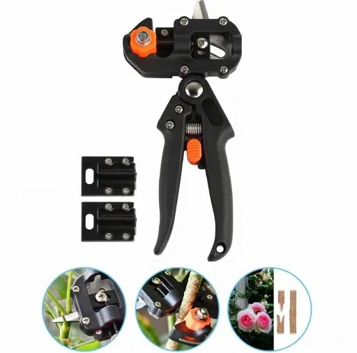 ZESTAW SEKATOR NOŻYCE NOŻYCZKI OGRODOWE DO SZCZEPIEŃ OKULIZACJI DRZEW ETUI zdjęcie 15