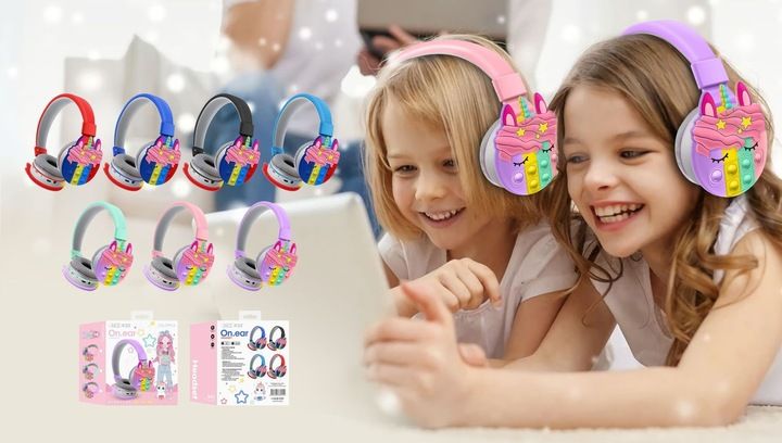 SŁUCHAWKI DLA DZIECI BLUETOOTH JEDNOROŻEC UNICORN zdjęcie 4