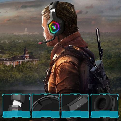 ONIKUMA K10 7.1 SŁUCHAWKI GAMINGOWE NAUSZNE PRZEWODOWE Z MIKROFONEM DO PC na Arena.pl