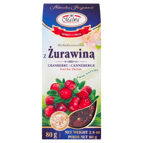 Malwa Herbatka owocowa z żurawiną 80 g na Arena.pl