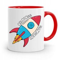 Kubek Czerwony Dla Dziewczyny Odlotowa Dziewczyna Z Nadrukiem Ze Zdjęciem