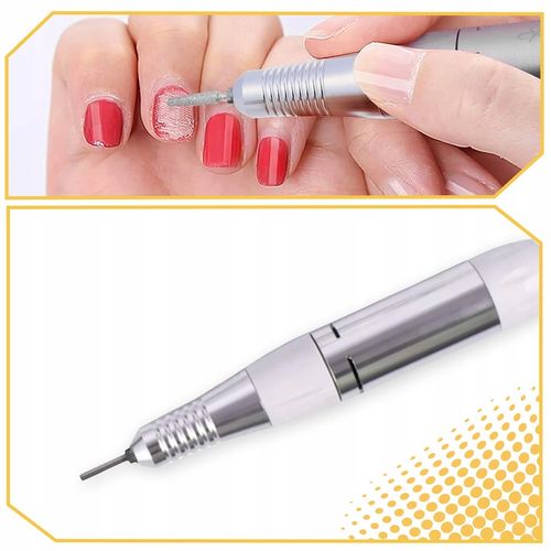 FREZARKA DO PAZNOKCI MANICURE PEDICURE PROFESJONALNA ZESTAW FREZÓW MOC 65W na Arena.pl