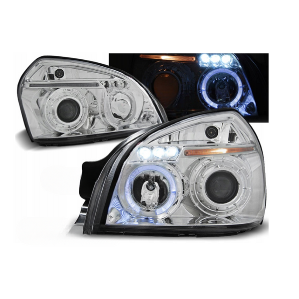LAMPY REFLEKTORY HYUNDAI TUCSONOD od 2004 Do 2010 Roku RINGI LED NOWE zdjęcie 2