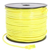 Patchcord kabel sieciowy skrętka komputerowa UTP kat. 5e 100m ŻÓŁTY