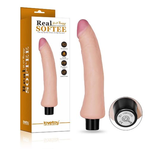9"" REAL SOFTEE Vibrating Dildo na Arena.pl