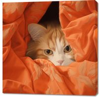 Obraz 100x100cm Ukryty Kot