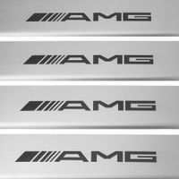 Listwa progowa MERCEDES GLS X166 AMG Stal nierdzewna 304 mat 4szt