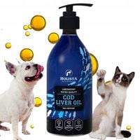 HOLISTA Cod Liver Oil 500 ml Tran z dorsza dla psa i kota SUPLEMENT