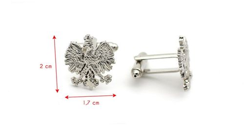 ORZEŁ POLSKI SPINKI DO MANKIETÓW z etui na Arena.pl