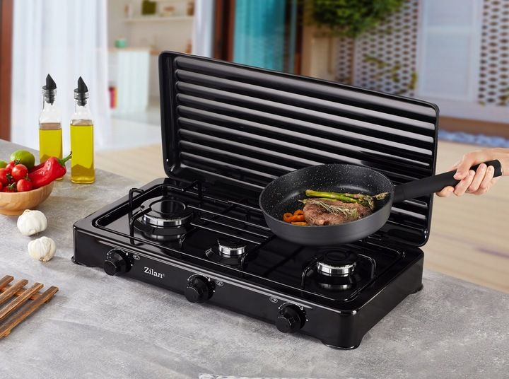 KUCHENKA GAZOWA 3 PALNIKI PRZENOŚNA + WĄŻ REDUKTOR zdjęcie 14