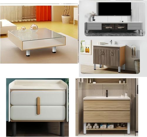 Nogi meblowe MIEGUIWOR białe 30cm do stołów i szafek na Arena.pl