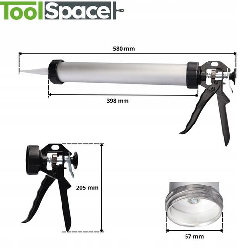 WYCISKACZ DO MAS GĘSTYCH USZCZELNIAJĄCYCH 600ml PISTOLET KLEJU na Arena.pl