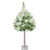 CHOINKA DRZEWKO 150cm SOSNA 72LED ŚWIĄTECZNE LAMPKI ŚWIECĄCE CIEPŁE BIAŁE