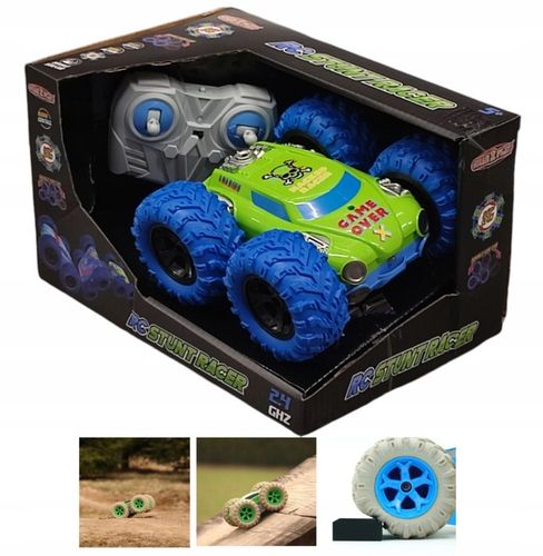 SAMOCHÓD ZDALNIE STEROWANY 2,4Ghz OBROTOW AUTO 360 RC STUNT RACER PREZENT na Arena.pl