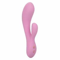 calexotics contour zoie rożowy - elastyczny podwojny masażer silikonowy