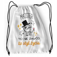 Plecak Sportowy Szkolny Dla Majstra Worek Torba Z Nadrukiem Ze Zdjęciem