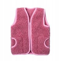 Kamizelka Wełniana Merynos Tumbler Dla Dzieci Różow 6-8 Lat, Indygosklep.pl