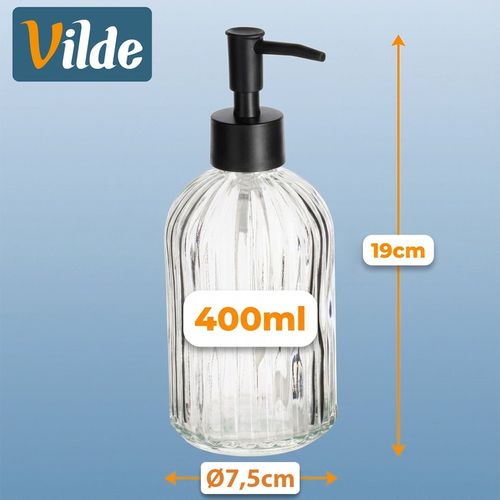 Dozownik do mydła szklany 400 ml na Arena.pl