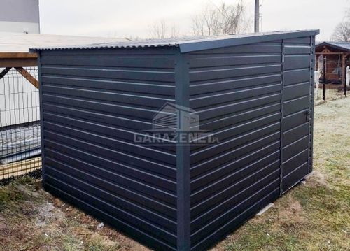 DOMEK OGRODOWY - SCHOWEK 2,5X2,5 DRZWI ANTRACYT DG361 na Arena.pl