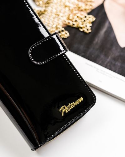 lakierowany portfel damski na karty - peterson na Arena.pl