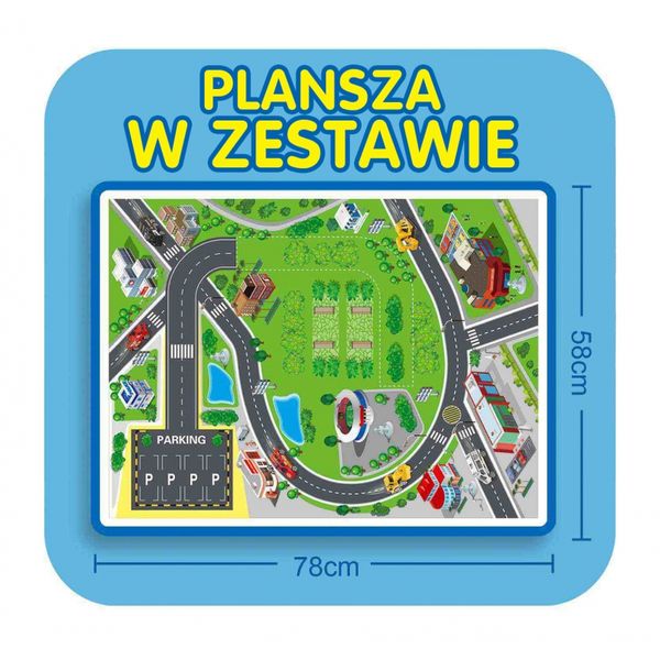 WOOPIE Tor Spirala Garaż dla Samochodzików 3 szt. zdjęcie 7