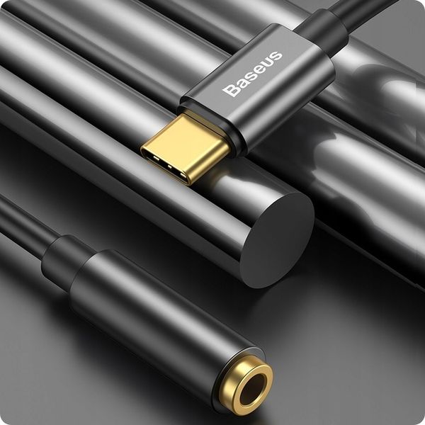 BASEUS ADAPTER PRZEJŚCIÓWKA AUDIO USB-C TYP-C - MINI JACK 3.5MM AUX DAC zdjęcie 10