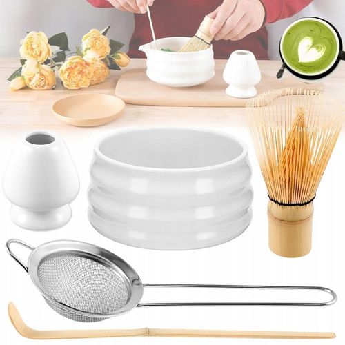 ZESTAW DO HERBATY MATCHA, ZESTAW MIOTEŁ MATCHA, Z TRZEPACZKĄ DO MATCHY 5W1 na Arena.pl