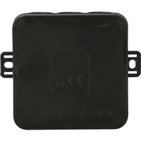 Puszka czarna nt 75x75x41 IP54 035-05 ViPlast