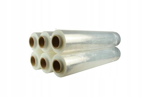 FOLIA STRETCH 3KG BEZBARWNA DUŻO FOLI CIENKA TULEJ na Arena.pl