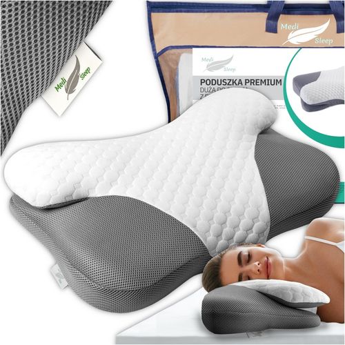 PODUSZKA ORTOPEDYCZNA Z WGŁĘBIENIEM DO SPANIA NA BOKU PROFILOWANA DUŻA na Arena.pl