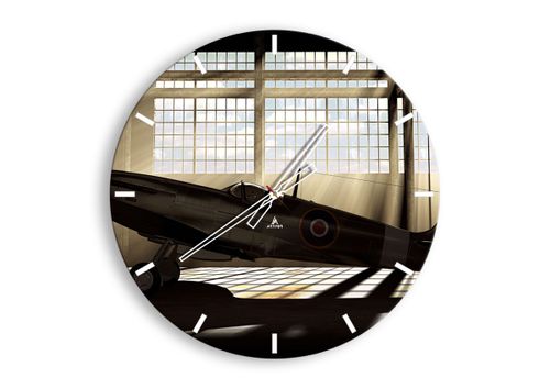 Zegar Ścienny - Samolot Hangar - 60X60 Cm - C3Ar60X60-2969 na Arena.pl