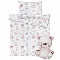 POŚCIEL 2 EL. DZIECIĘCA NIEMOWLĘCA 135x100 DO ŁÓŻECZKA 140x70 BAWEŁNA 100%