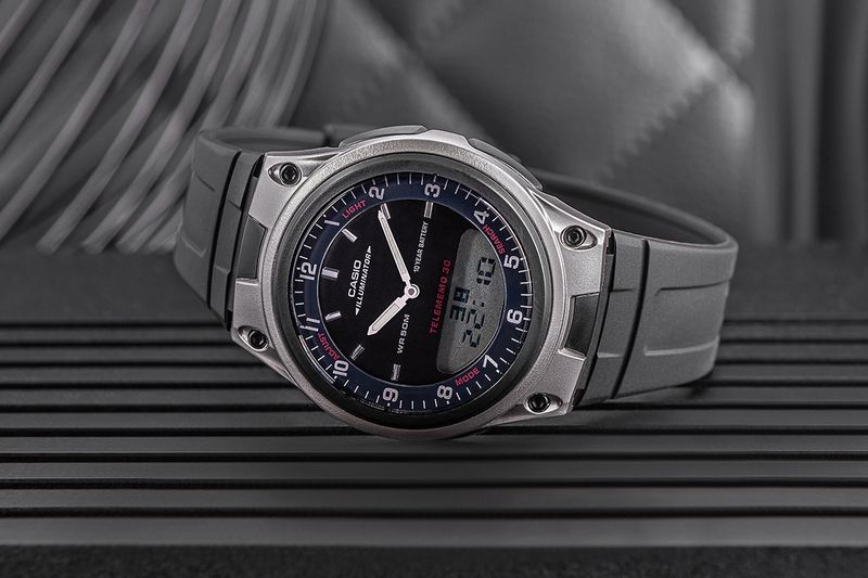zegarek męski casio dual aw-80-1avdf + box zdjęcie 6