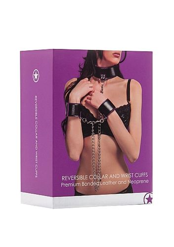 reversible collar and wrist cuffs - purple na Arena.pl