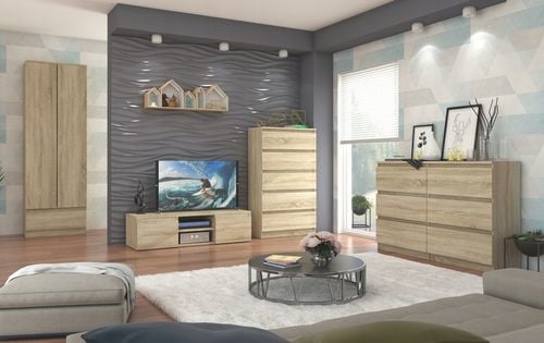 Szafa regał biurowy książki 60cm 2d 1sz sonoma B-4 na Arena.pl