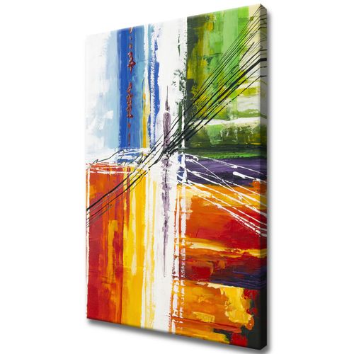 Obraz Płótno 40X60 Tęczowa Abstrakcja na Arena.pl