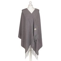 PETERSON szalik duży ciepły elegancki miły w dotyku 180x65 S001 szary