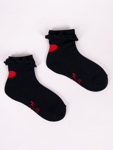 Skarpety dziewczęce z bawełnianą falbanką 3PAK 20-22 YOCLUB na Arena.pl