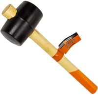MŁOTEK GUMOWY Z DREWNIANĄ RĄCZKĄ 65 mm, 450 g