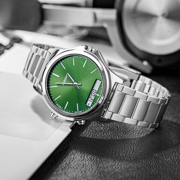 ZEGAREK MĘSKI CASIO MTP-VC01D-3E+ BOX (zd239b) zdjęcie 3