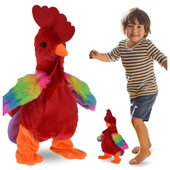 KURCZAK INTERAKTYWNY KOGUT MASKOTKA DLA DZIECI TAŃCZY GRA NA PREZENT