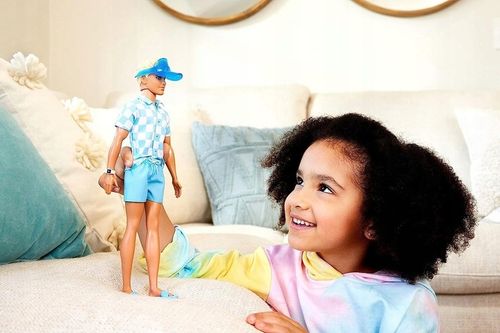 LALKA BARBIE KEN NA PLAŻY w wakacyjnym stroju + akcesoria HPL74 na Arena.pl