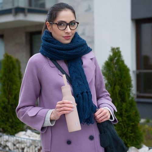 Butelka Termiczna Dafi EASY Stal Nierdzewna 490 ml Beżowa Brązowa 12h na Arena.pl