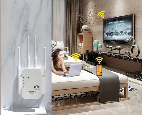 Repeater WZMACNIACZ SYGNAŁU WIFI 1200mb/s aż 4 anteny ROUTER na Arena.pl