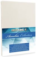 Prześcieradło DecoKing AMELIA CREAM 120-140+30