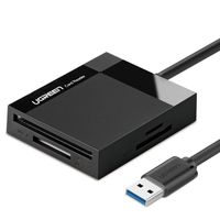 czytnik kart pamięci sd / micro sd / cf / ms wtyczka usb 3.0 - czarny