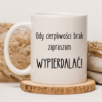 CHAMSKI KUBEK BEZ CENZURY | ŚMIESZNY PREZENT | DO PRACY BIURA DOMU | 330 ml