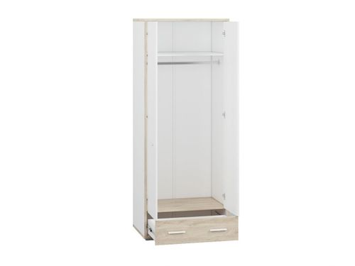 Szafa MILA ML01 80 biały / dąb elegance na Arena.pl